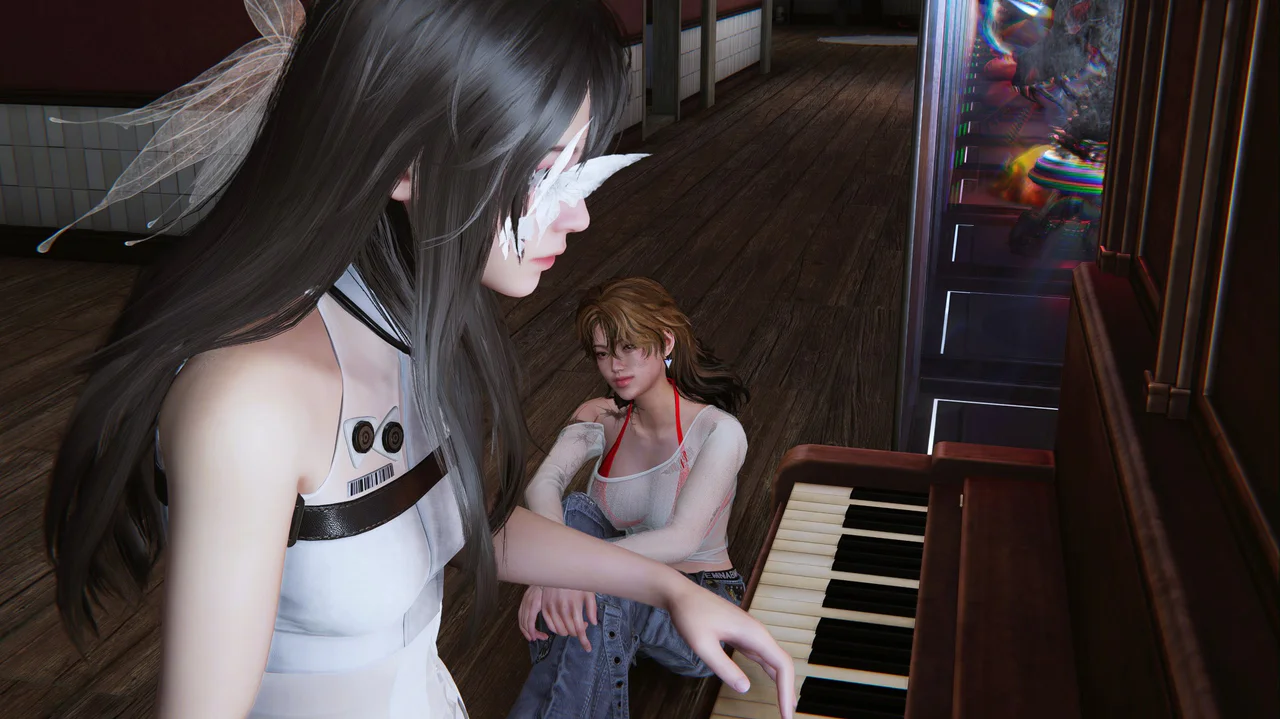 Mitsuko playing the piano - Once Human by @KittRiderVP